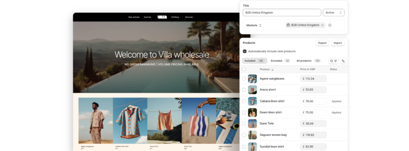 Shopify Markets for B2B