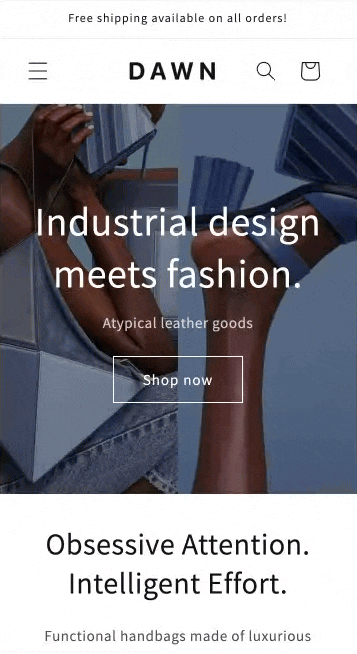 Demo store of Shopify’s Dawn theme