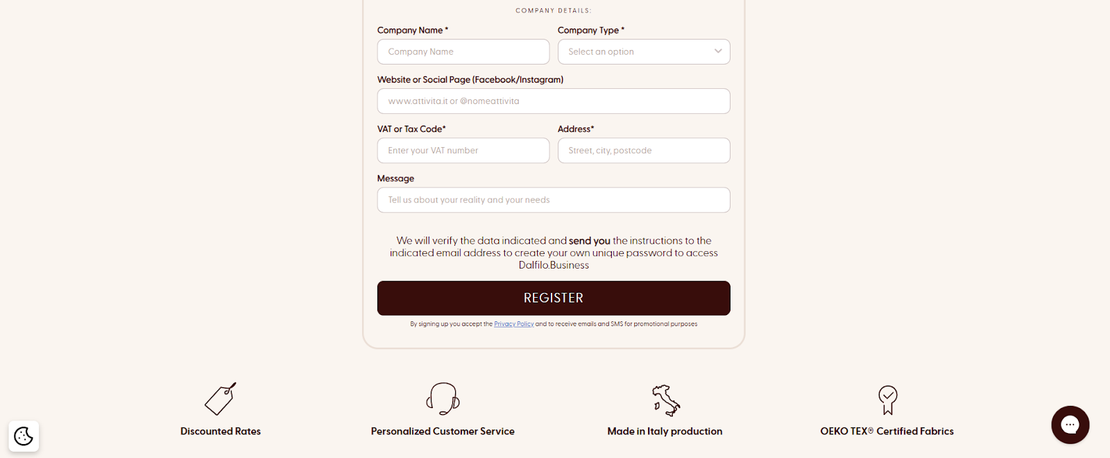 dalfilo business portal