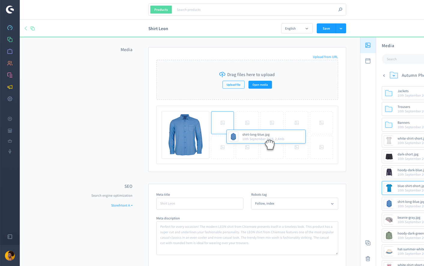 Shopware Admin Panel