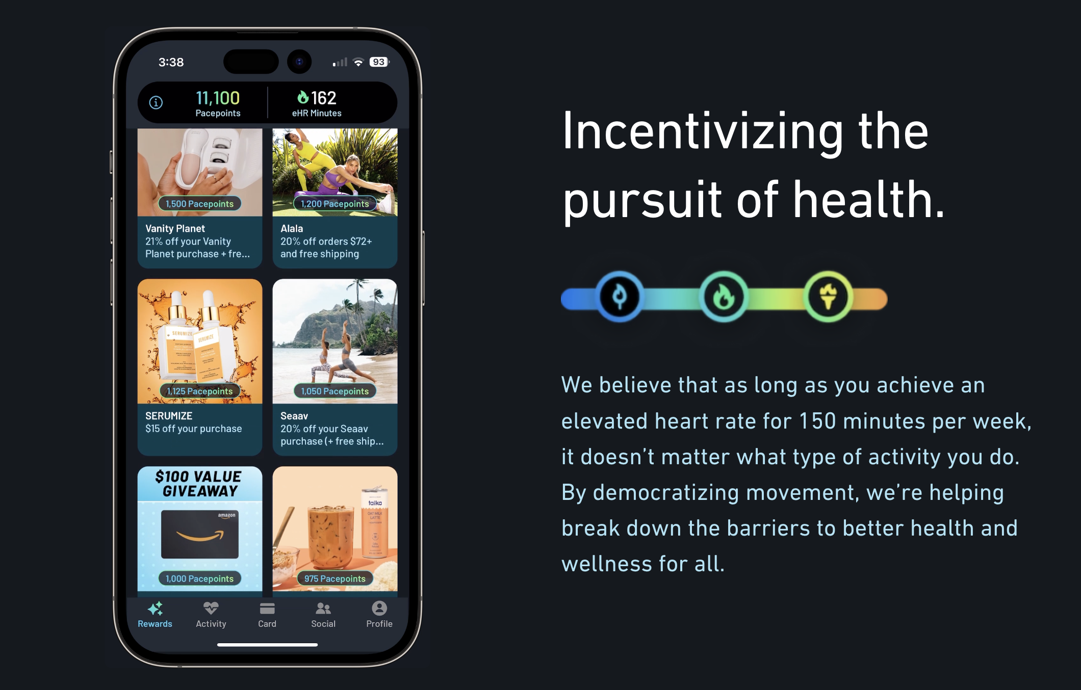 Paceline's incentive strategy