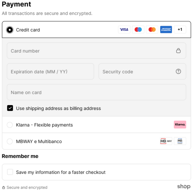 SANJO payment options